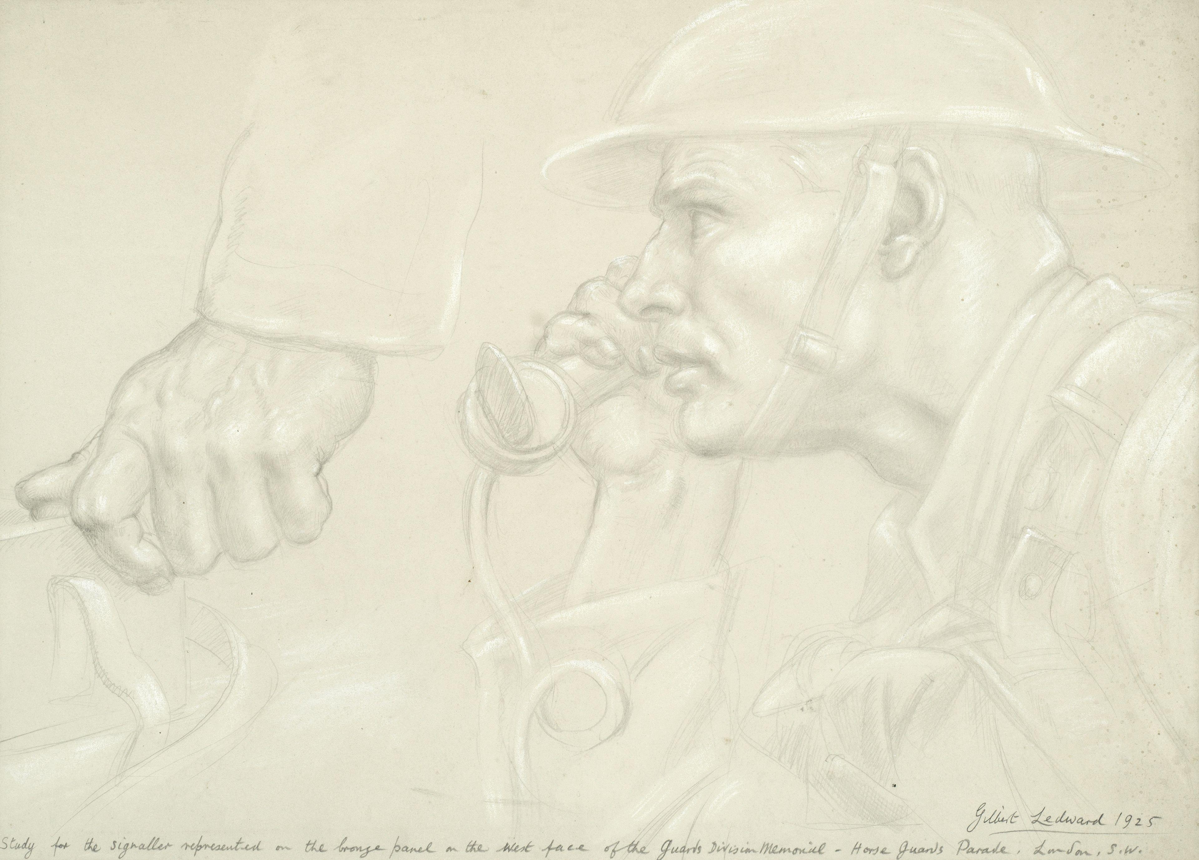 Gilbert Ledward R.A. - Study for the Guards Division Memorial
