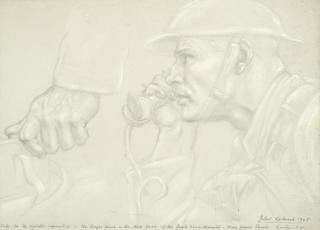 Gilbert Ledward R.A. - Study for the Guards Division Memorial