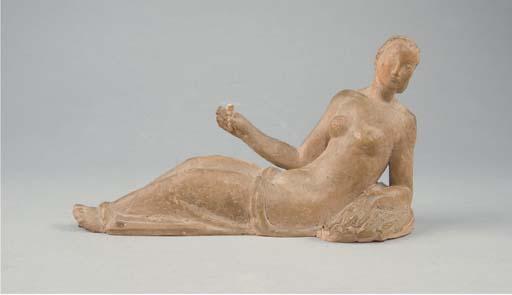 Gilbert Privat - Jeune Femme Allongée