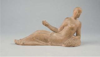 Gilbert Privat - Jeune Femme Allongée