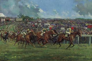 Gilbert Scott Wright - Tattenham Corner, Epsom