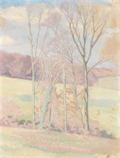 Gilbert Spencer R.A. - Group of Trees