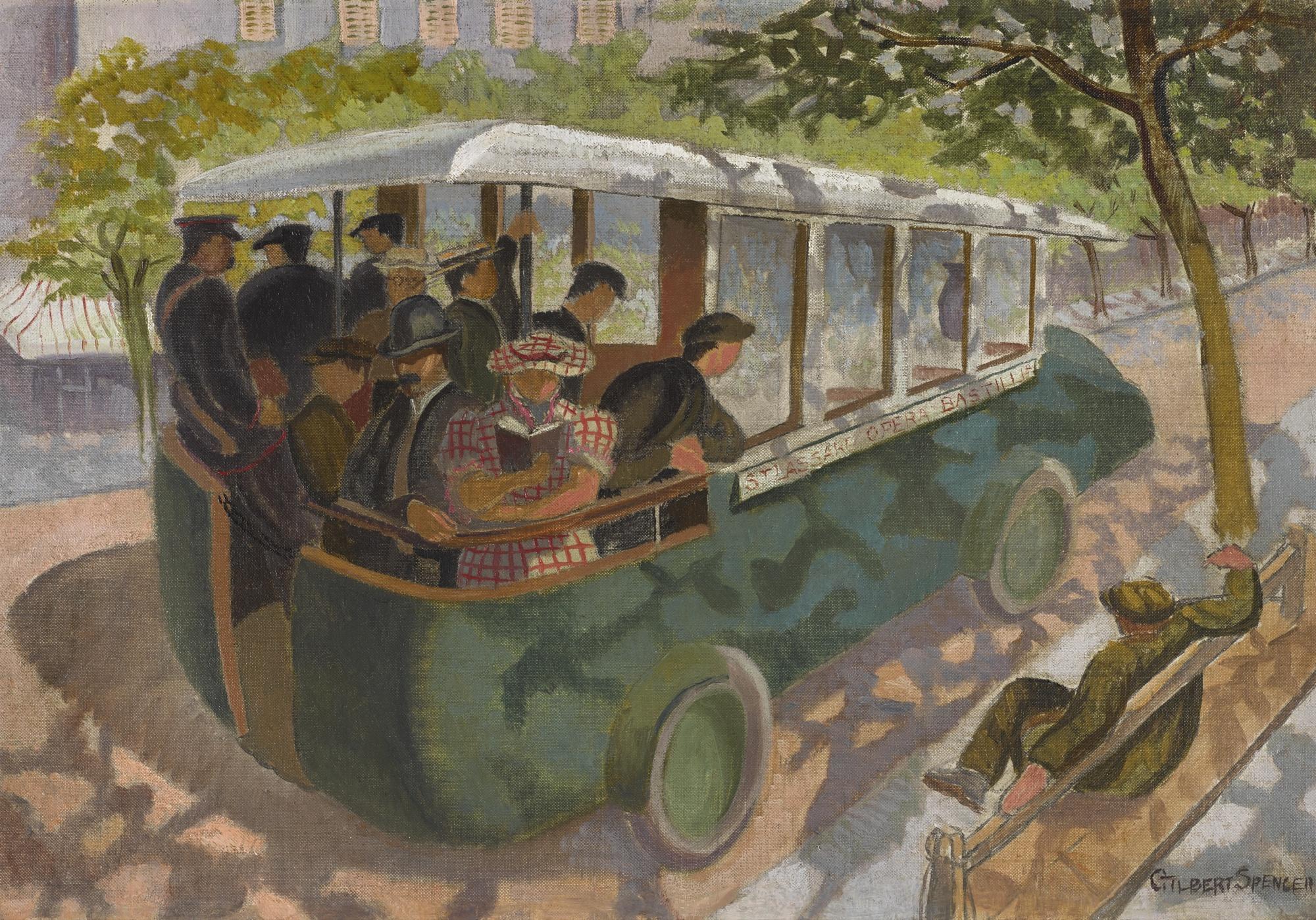 Gilbert Spencer, R.A. - Paris Bus