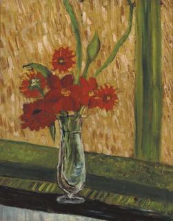 Gilbert Spencer, R.A. - Still Life with Vase of Flowers