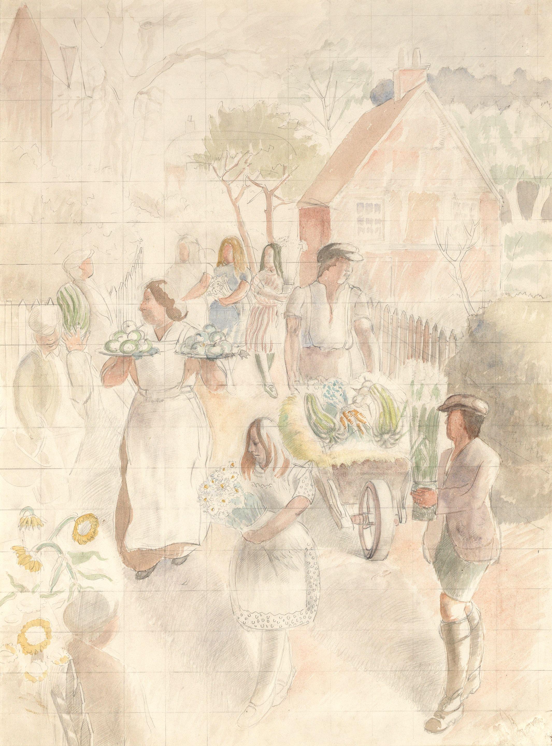 Gilbert Spencer R.A. - The Flower Show