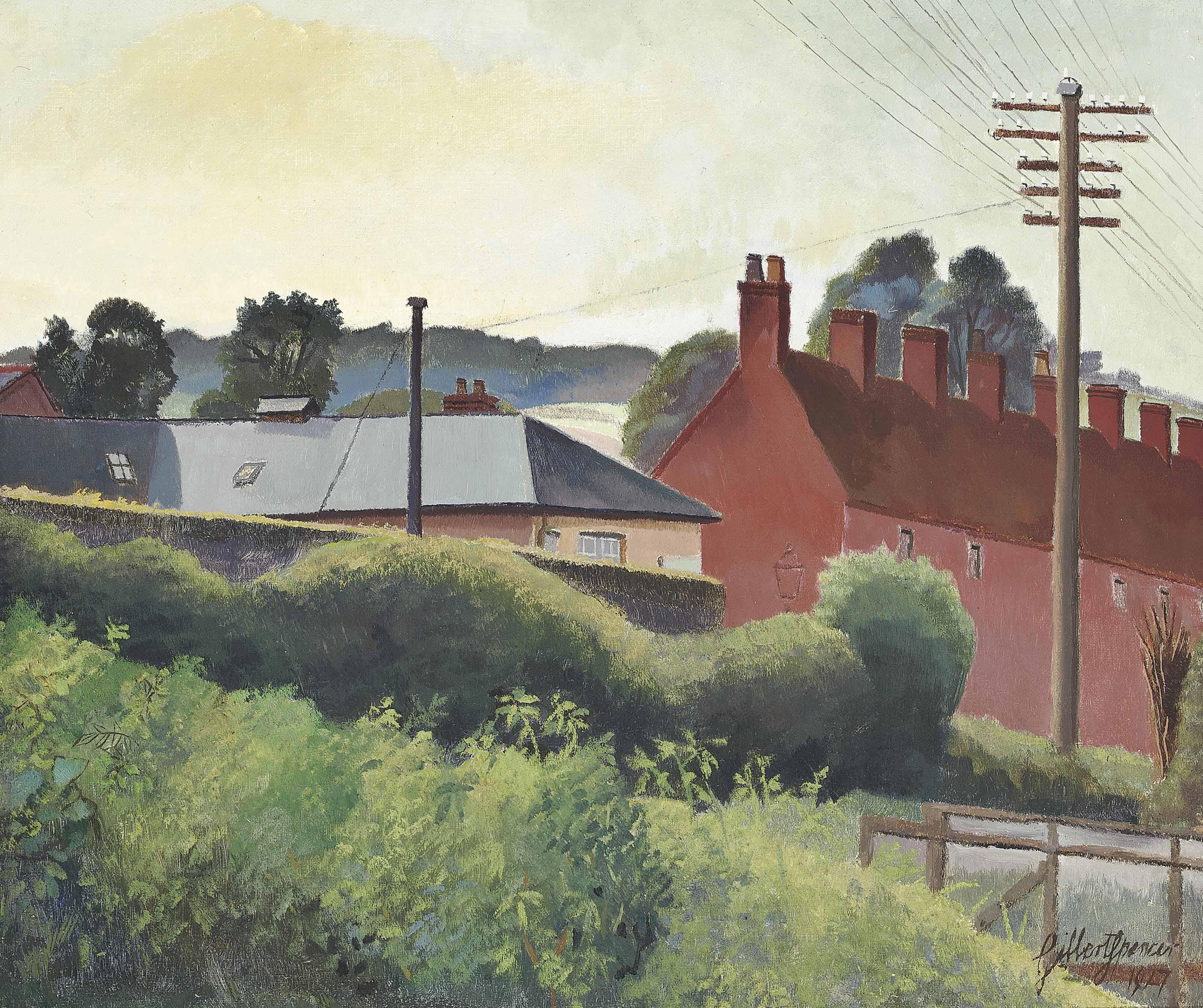 Gilbert Spencer, R.A. - Village Houses