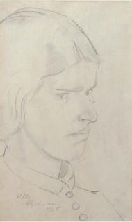 Gilbert Spencer - Portrait of Hilda Carline