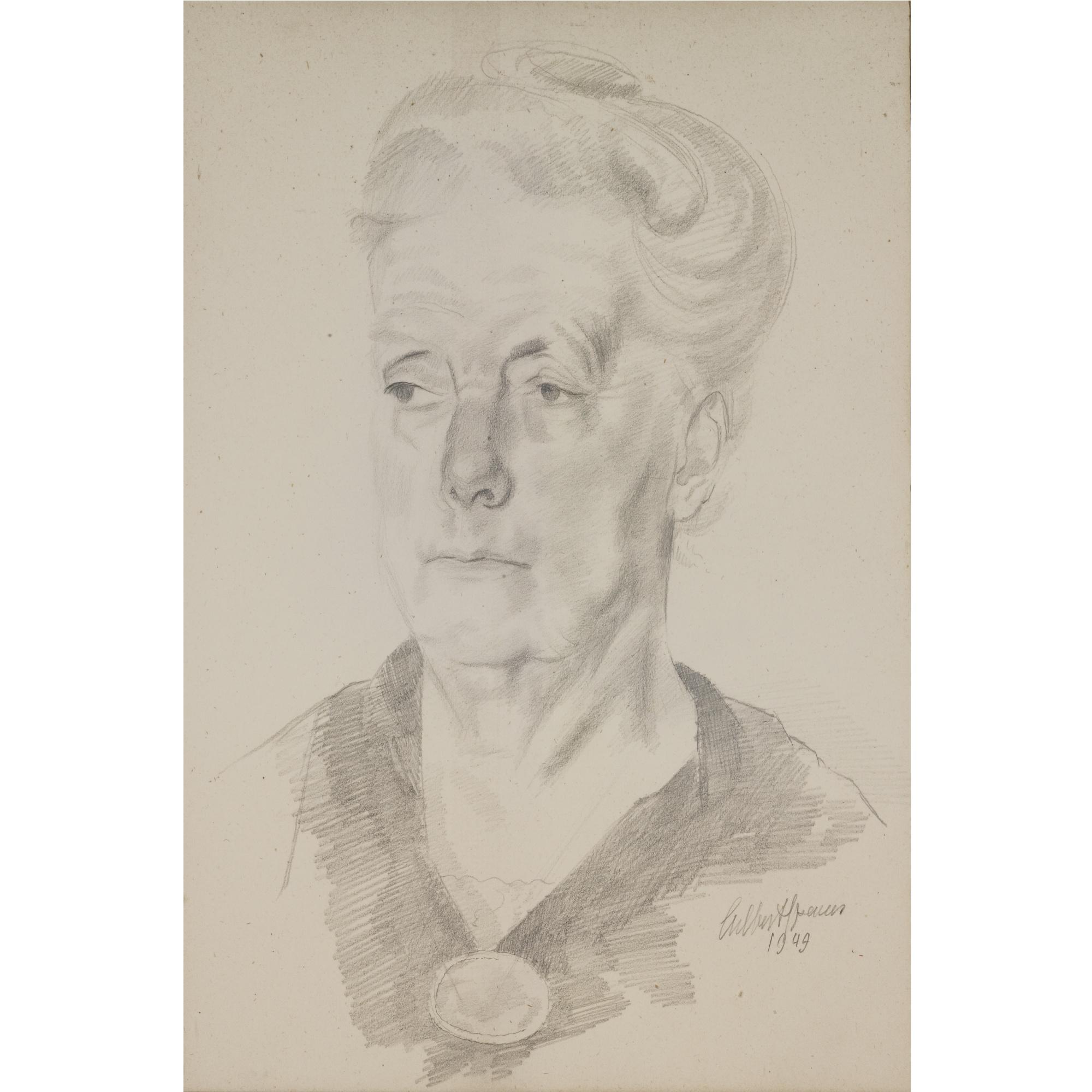 Gilbert Spencer - Portrait Of Miss Taylor