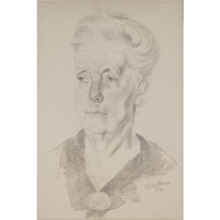 Gilbert Spencer - Portrait Of Miss Taylor