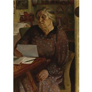 Gilbert Spencer - Portrait Of Mrs. Anne Carline