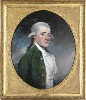 Gilbert Stuart - Portrait of George Matcham Esq. (1753-1833), half-length, in a green coat