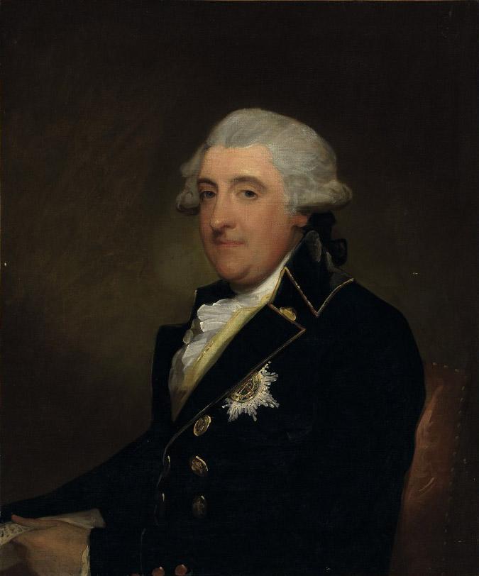 Gilbert Stuart - Portrait of William Robert Fitzgerald, 2nd Duke of Leinster (1749-1804), half-length, wearing the Order of St. Patrick