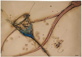 Gilberto Zorio - Calicesigned And Dated 86; Mixed Media On Cardboard.