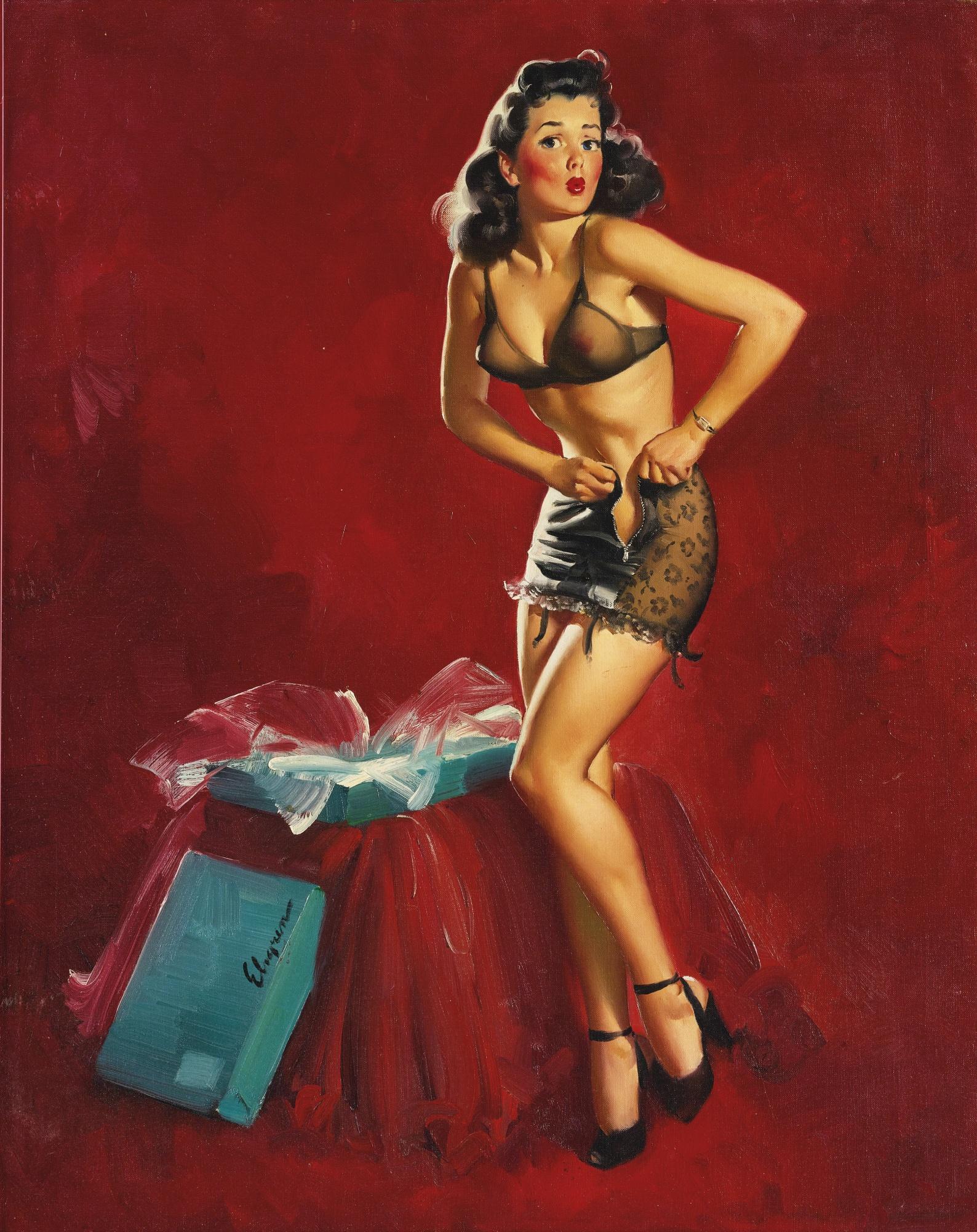 Gilette Elvgren - I Must Be Going To Waist (Waisted Effort)