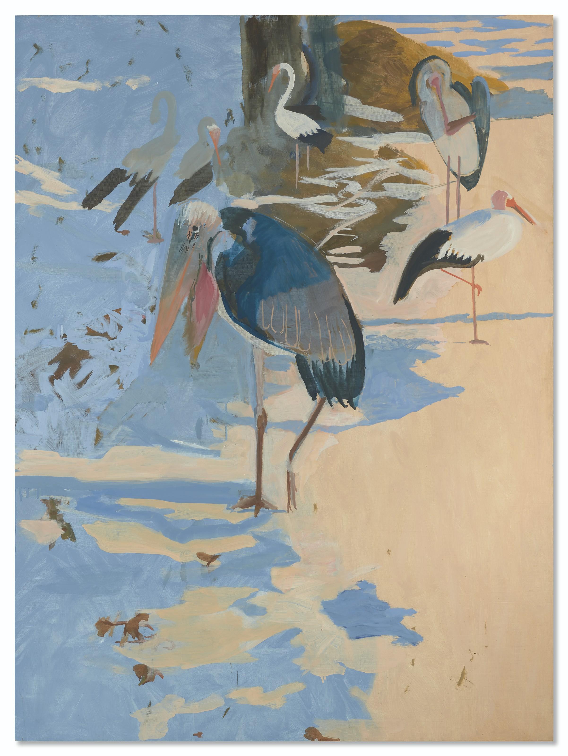 Gilles Aillaud - Marabout et cigogne