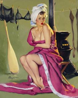 Gillette Elvgren - Blanket Coverage (And Now\'s the Time to See if Frozen Assets Can Be Thawed)