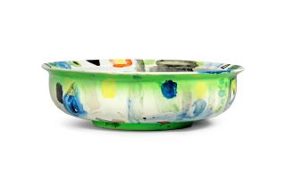 Gillian Ayres C.B.E., R.A. - Bowl, 1989 40 cm. (15 7/8 in.) diameter Painted to base with artist\'s signature and date