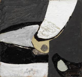Gillian Ayres C.B.E., R.A. - Composition, Black and White