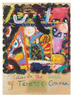Gillian Ayres C.B.E., R.A. - To Celebrate the birth of Terence Conran 76.2 x 56.7 cm. (30 x 22 1/4 in.)