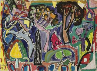 Gillian Ayres, R.A. - Untitled (Seillans 7)