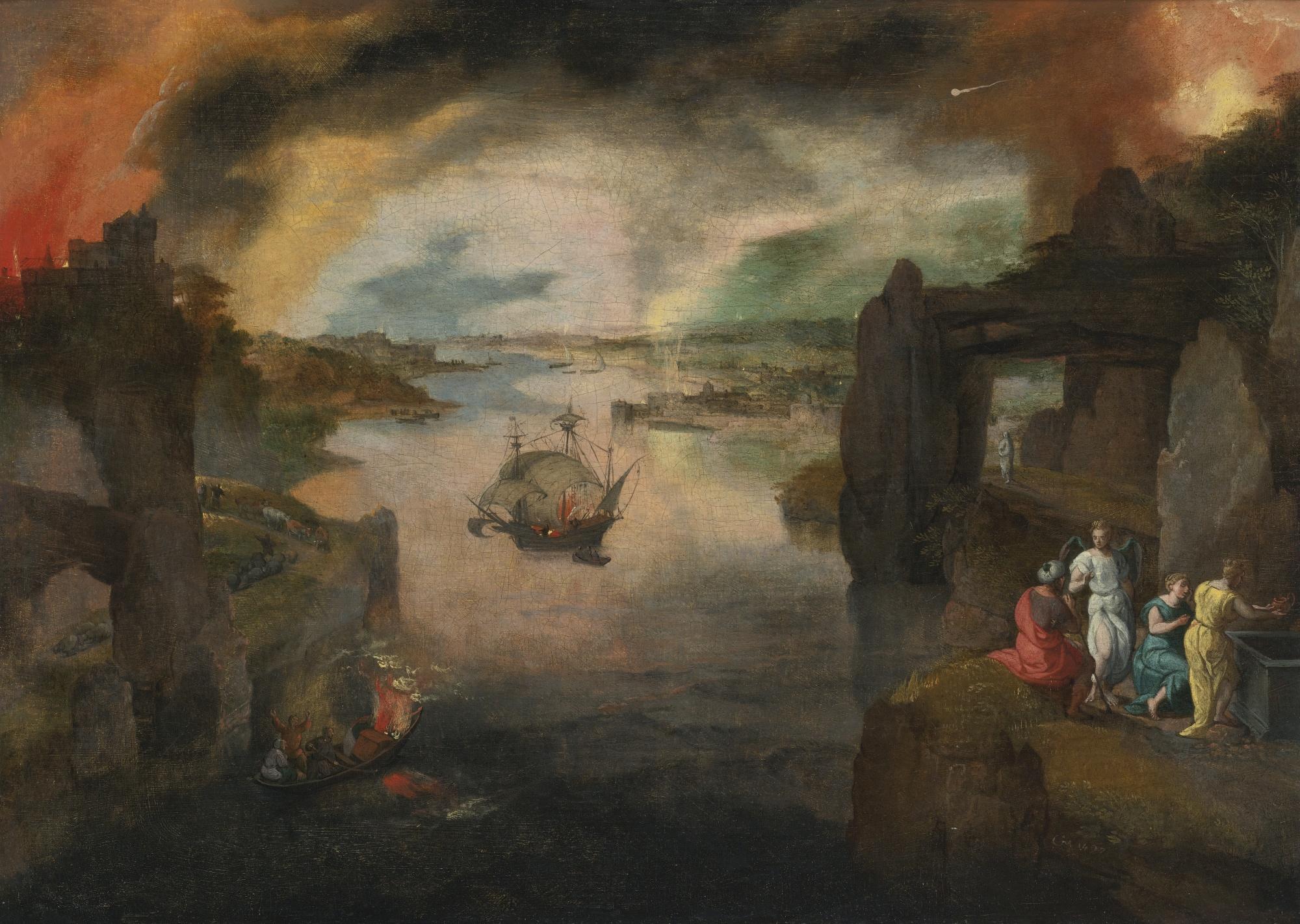 Gillis Mostaert - Sodom And Gomorrah