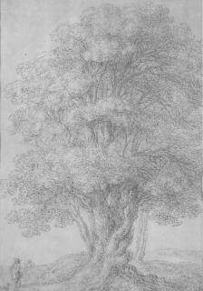 Gillis Neyts - Deux chasseurs et un chien près d\'un arbre