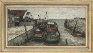 Ginette Rapp - Tethered fishing boats