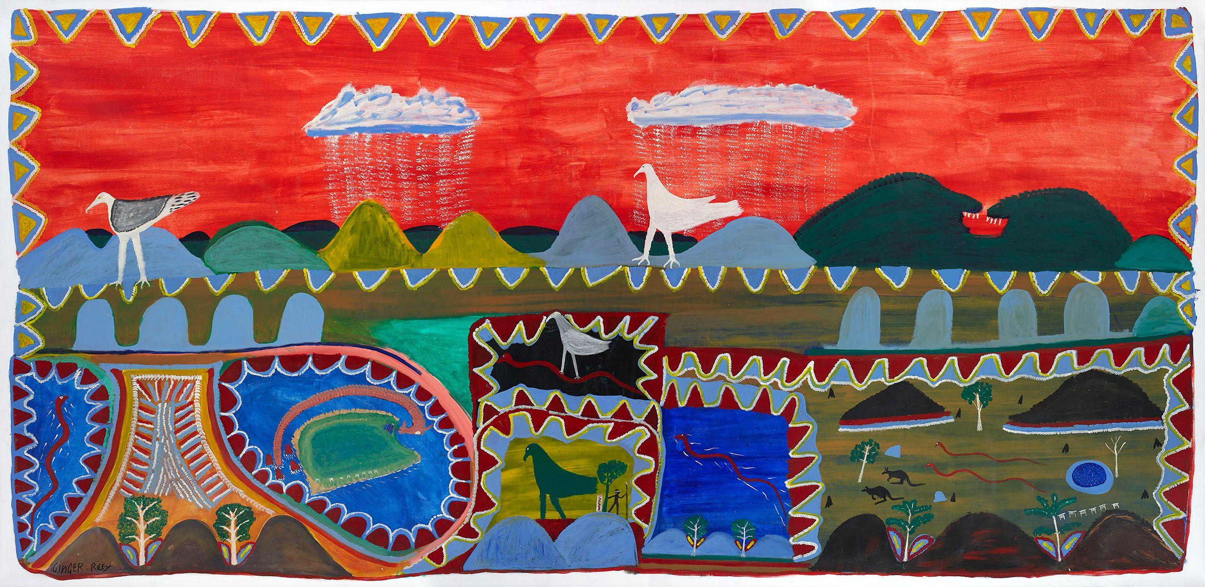 Ginger Riley Munduwalawala - My Mothers Country, 1996