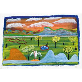 Ginger Riley Munduwalawala - Wet Season At Wamungu