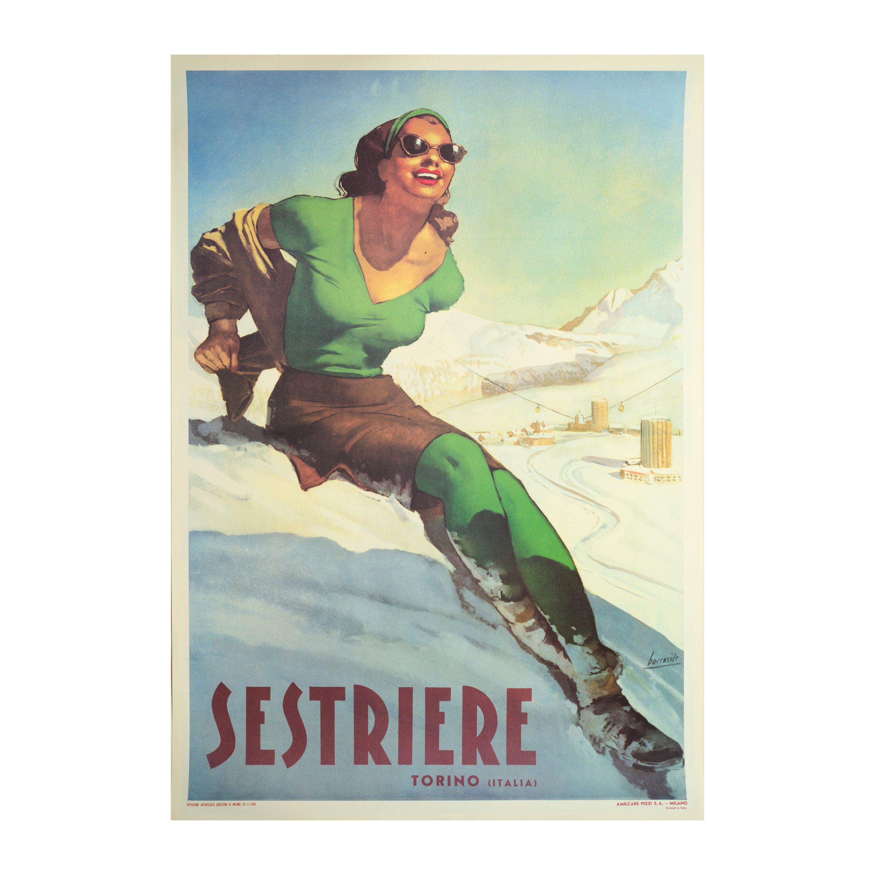Gino Boccasile - Sestrieres, Torino