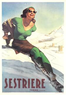 Gino Boccasile - Sestrieres, Torino