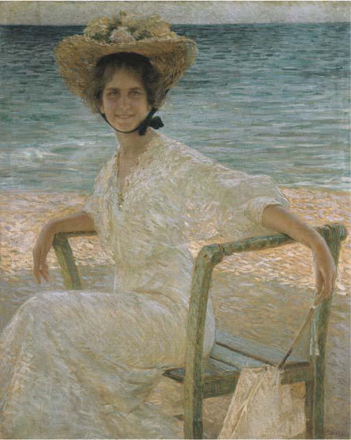 Gino Piccioni - Signora Sulla Spiaggia