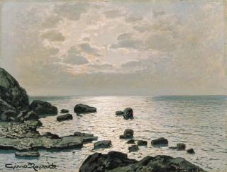 Gino Romiti - Marina Con Effetto Di Luna