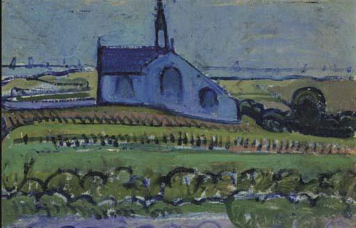 Gino Rossi - Chiesa In Bretagna