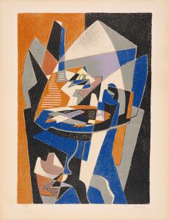 Gino Severini - Abstrahiertes Stillleben.