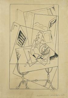 Gino Severini - Composition geometrique pour une nature morte