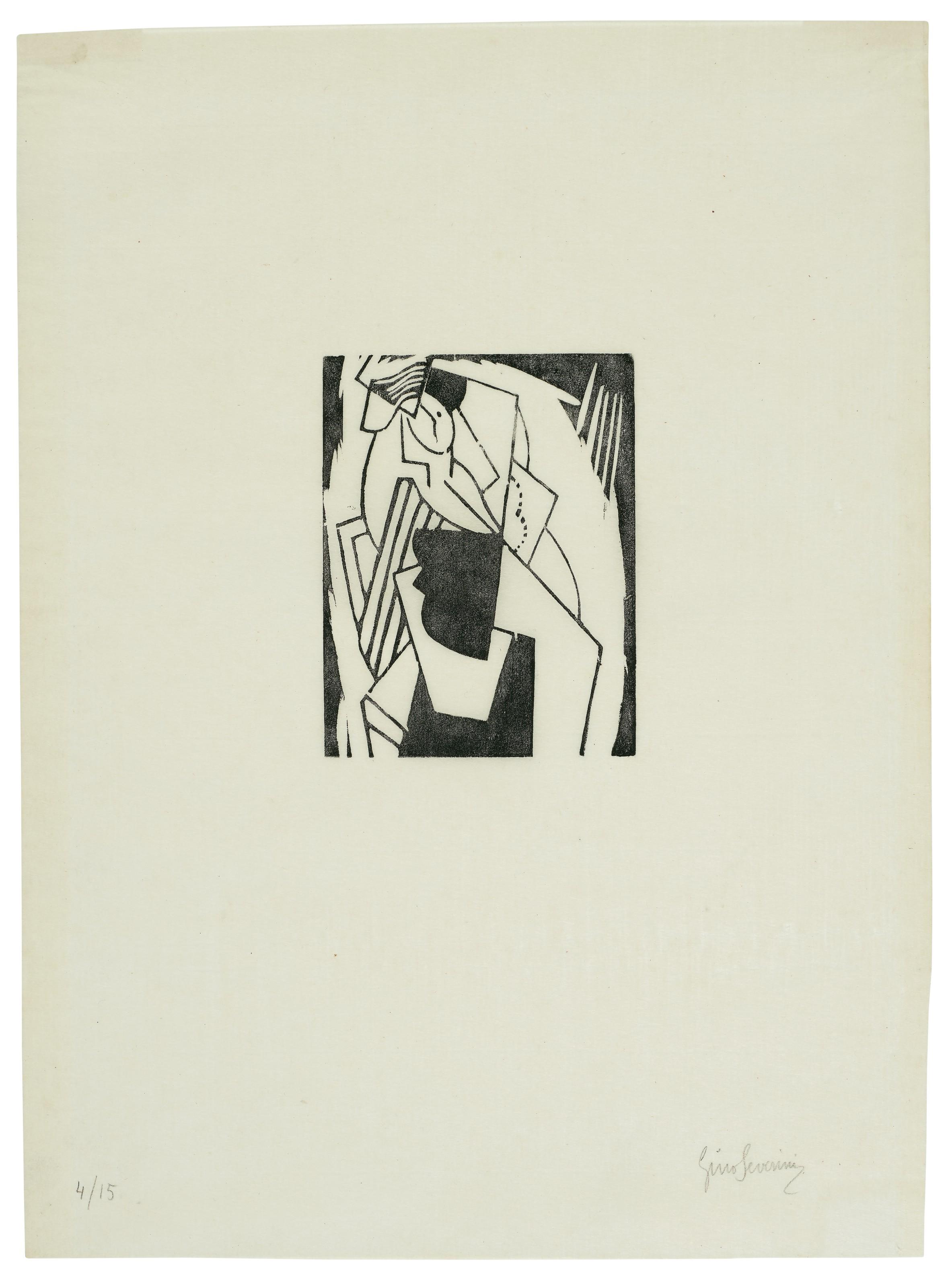 Gino Severini - Femme Assise Avec Chapeau