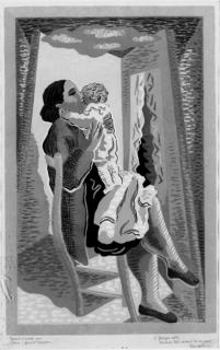 Gino Severini - Maternité: Plate 12 from Fleurs et Masques