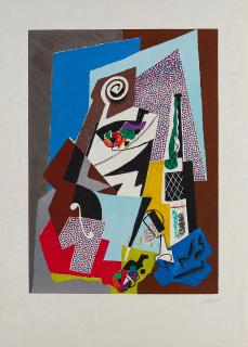 Gino Severini - Natura morta a violino.