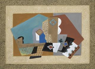 Gino Severini - Natura Morta: Carte Da Gioco E Pipa