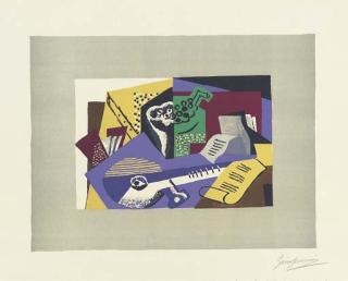 Gino Severini - Natura morta con strumenti musicali (M. 46)