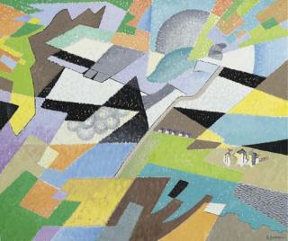 Gino Severini - Paris-Rome en avion