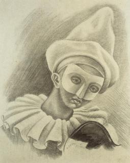 Gino Severini - Study for Pulcinella con il violino