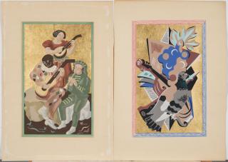 Gino Severini - Two Prints: Le Concert and Nature morte au pigeon