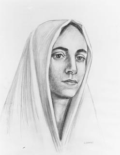 Gino Severini - Volto femminile