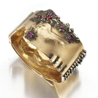 Gio Pomodoro - Bracciale In Oro Rosso E Rubini