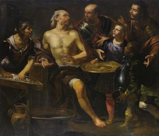 Gioacchino Assereto - Focione Rifiuta I Doni Di Alessandro Magno