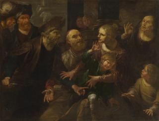 Gioacchino Assereto - Jehoram saved from Athaliah\'s wrath