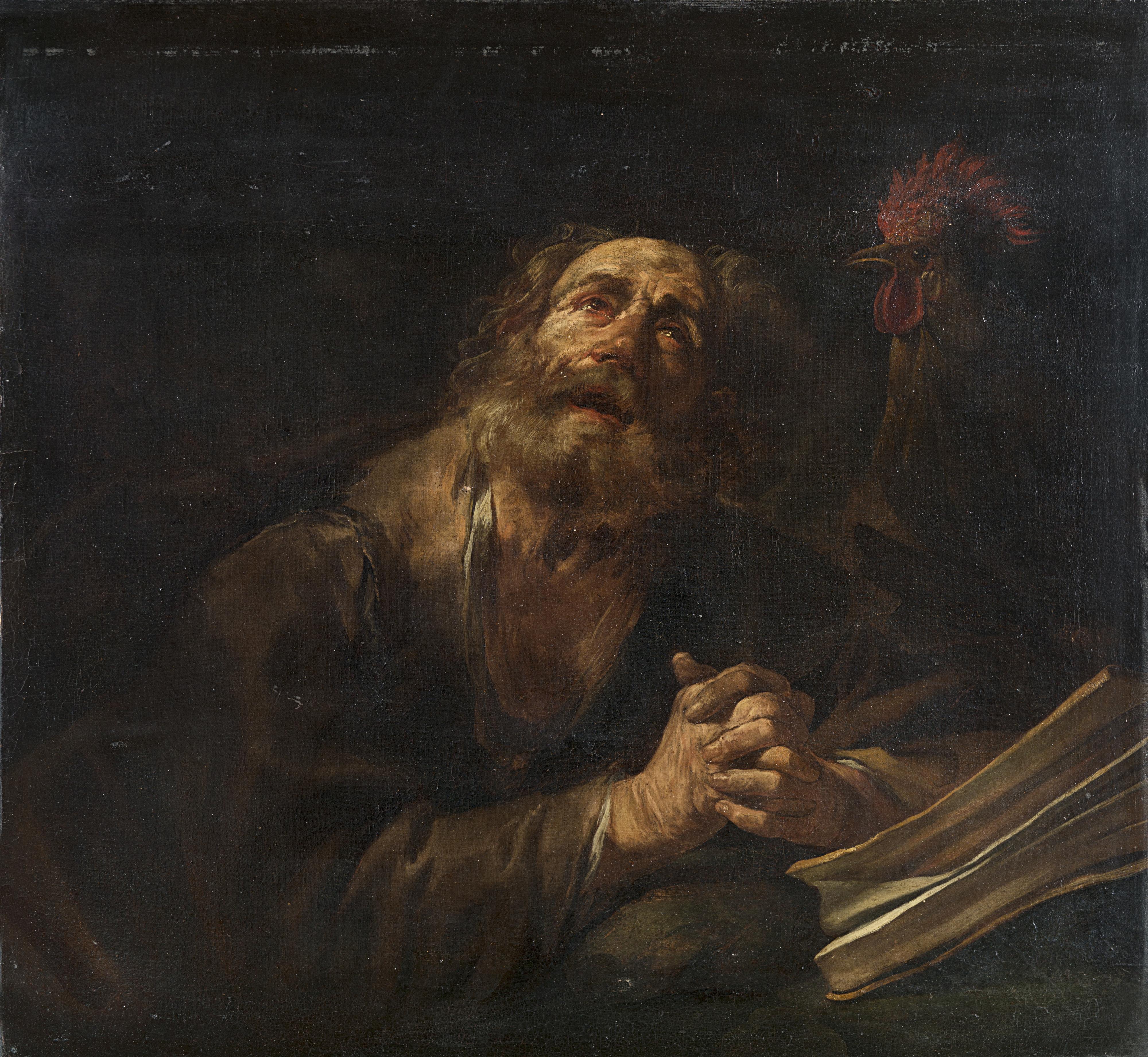 Gioacchino Assereto - San Pietro e il gallo