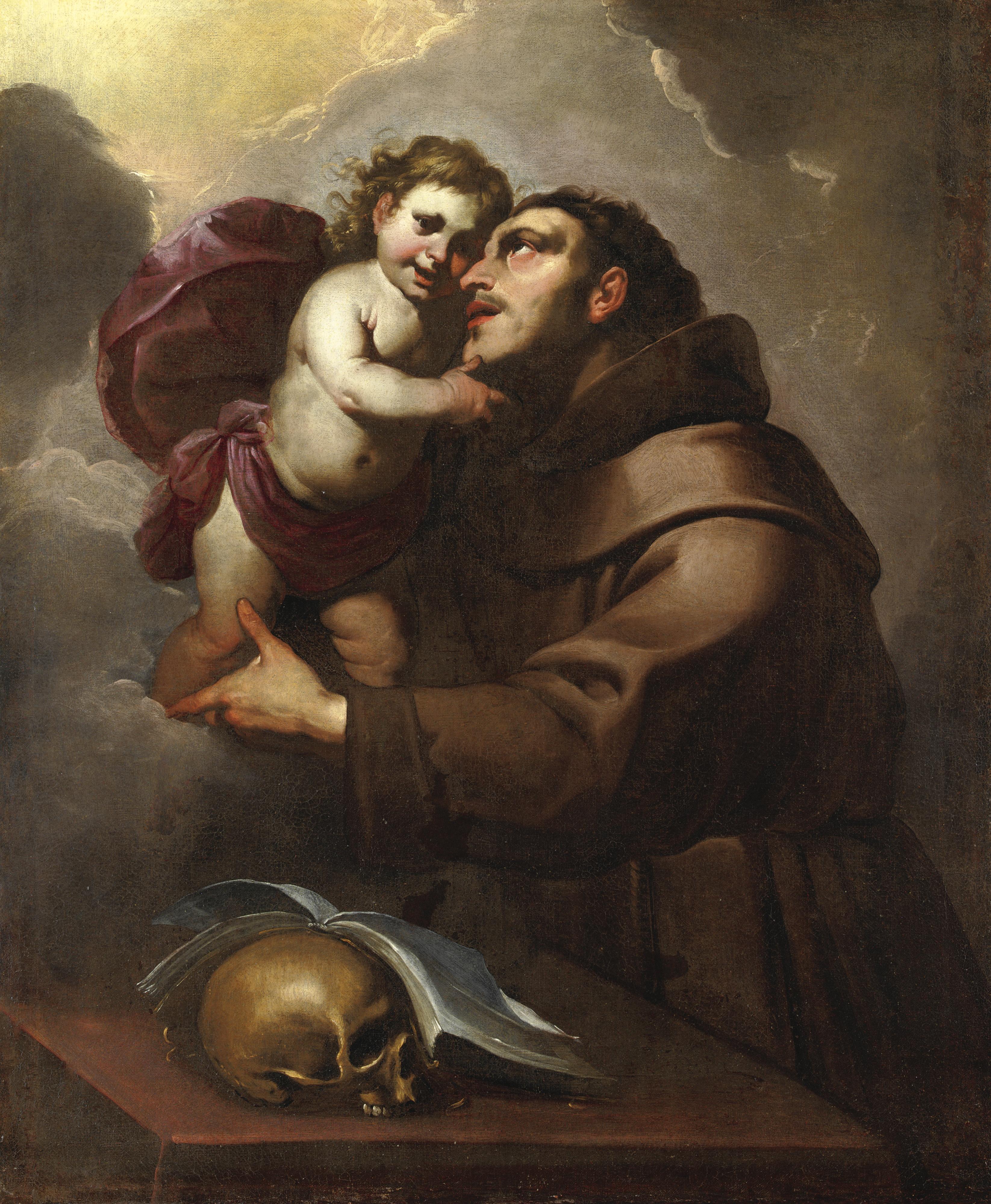 Gioacchino Assereto - Sant\'Antonio Da Padova Col Bambino